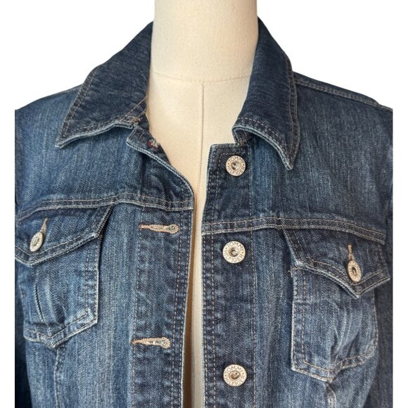 2/$30 NWOT Tommy Hilfiger Size M Womens Denim Jacket Cotton Blend - Picture 5 of 14